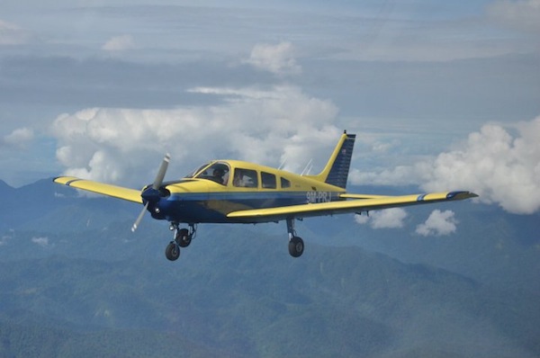 Piper Warrior II, 9M-PRJ, above Indonesia