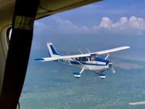 Johor Flying Club planes in formation